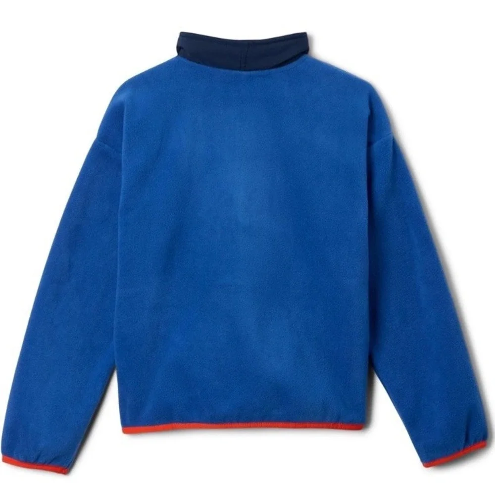 Columbia Youth Med Sequoia Grove Half Zip‎ Fleece, Mountain Blue/Collegiate Navy